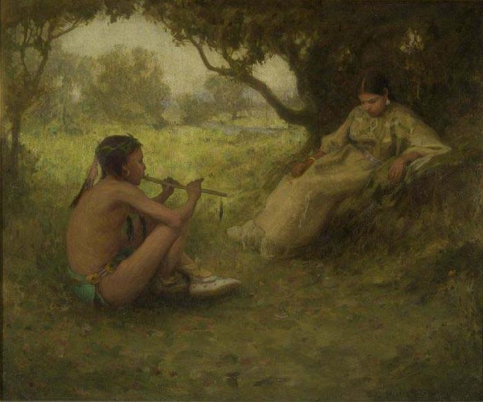 Eanger Irving Couse Lovers  Indian Love Song